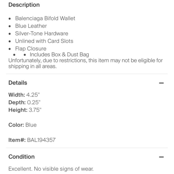 Balenciaga leather bifold wallet NWT UNI - Picture 13 of 13